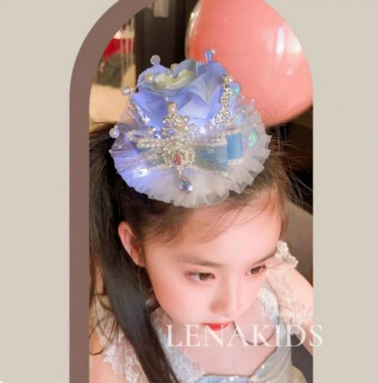 New Girls' Stylish Lolita Princess Blue Dress - Baby & Little Girl Puff Skirt Clothing