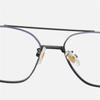 Double Beam Anti-blue Light Nearsighted Glasses Women Retro Metal Square Diopter Eyeglasses Prescription 0 -0.5 -0.75 To -6.0