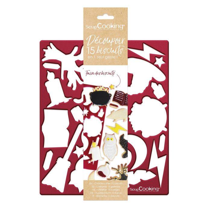Cookie Cutter Plate - SCRAPCOOKING - 15 Cookies - Multi-wizard Shapes