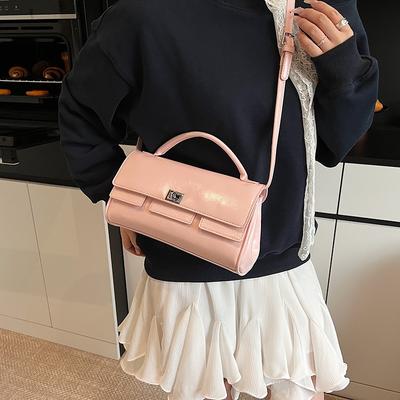 Shoulder Bag Women's New High-end Fashion Bag Simple Casual Versatile Messenger Bag Commuter Underarm Small Square Bag
