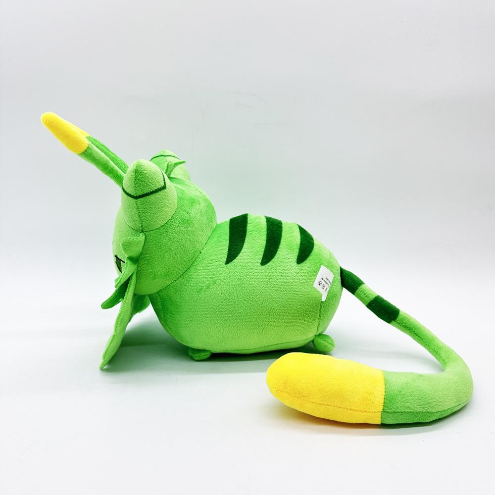New Regretevator Gnarpy Plush Game Peripheral Green Kitten Plush Doll