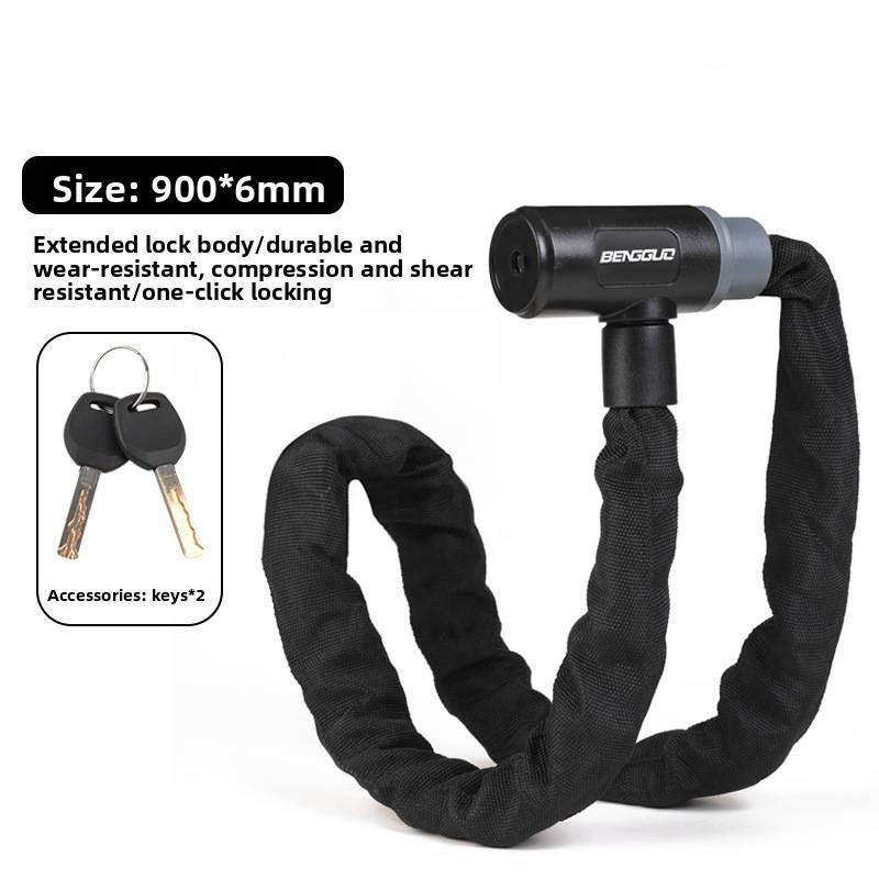 

Bicycle Lock Password Chain For Mountain Road And City Bikes Portable Security Device