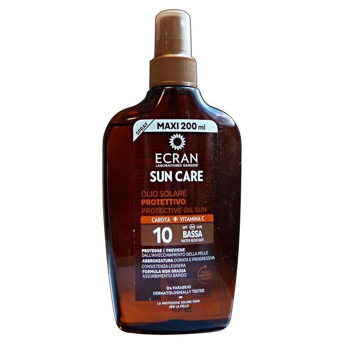 ECRAN - Ecran Sunnique Oil Vapo Spf10 200 ml de huile