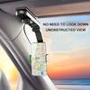 Car Sun Visor Mobile Phone Holder, 360 Degree Rotation, ABS Material, Suitable for Dashboard, Waterproof Car Mobile Phone Holder with Rotation
