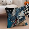 Culture Mythic J-Japanese D-Dragon Cushion Cover Linen Pillow Case Soft Breathable Protective Couch Room Decoration