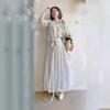Womens Song Dynasty Style Hanfu Set: Short Top Camisole Bloomer Pants In Chiffon Daily Wear