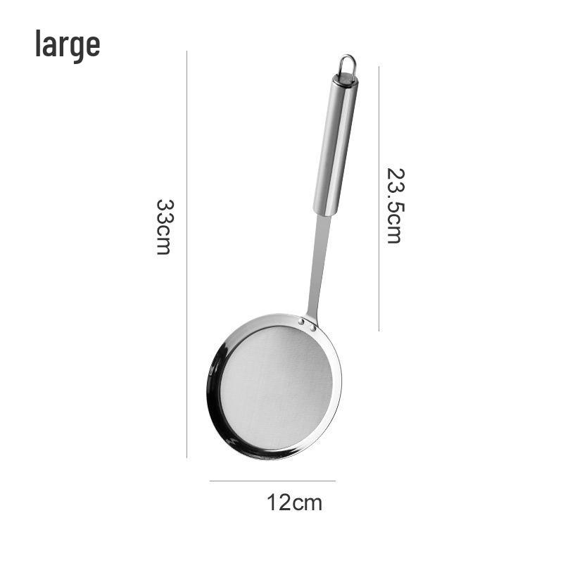 304 Edelstahl Öl- und Schaumschöpflöffel mit 100-Mesh-Filter für Hot Pot