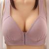 Shakeproof Push Up Bra Breathable Front Button Comfort Gather Underwear Wirefree Yoga No Steel Ring Large Size