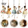 Décoration de Branche de Jardin Ornement Suspendu Danseuse pour Décoration de Maison, Sculpture Artistique Élégante, Ornements Pendentif Créatif Intérieur Extérieur Fenêtre