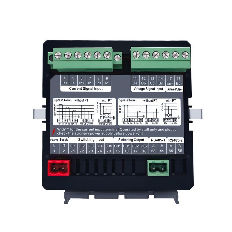 TOMZN 3 Phase 4 Wire System Multi-functional Meter Phase Voltage Line Voltage Current Active/Reactive Power PF RS485 Password