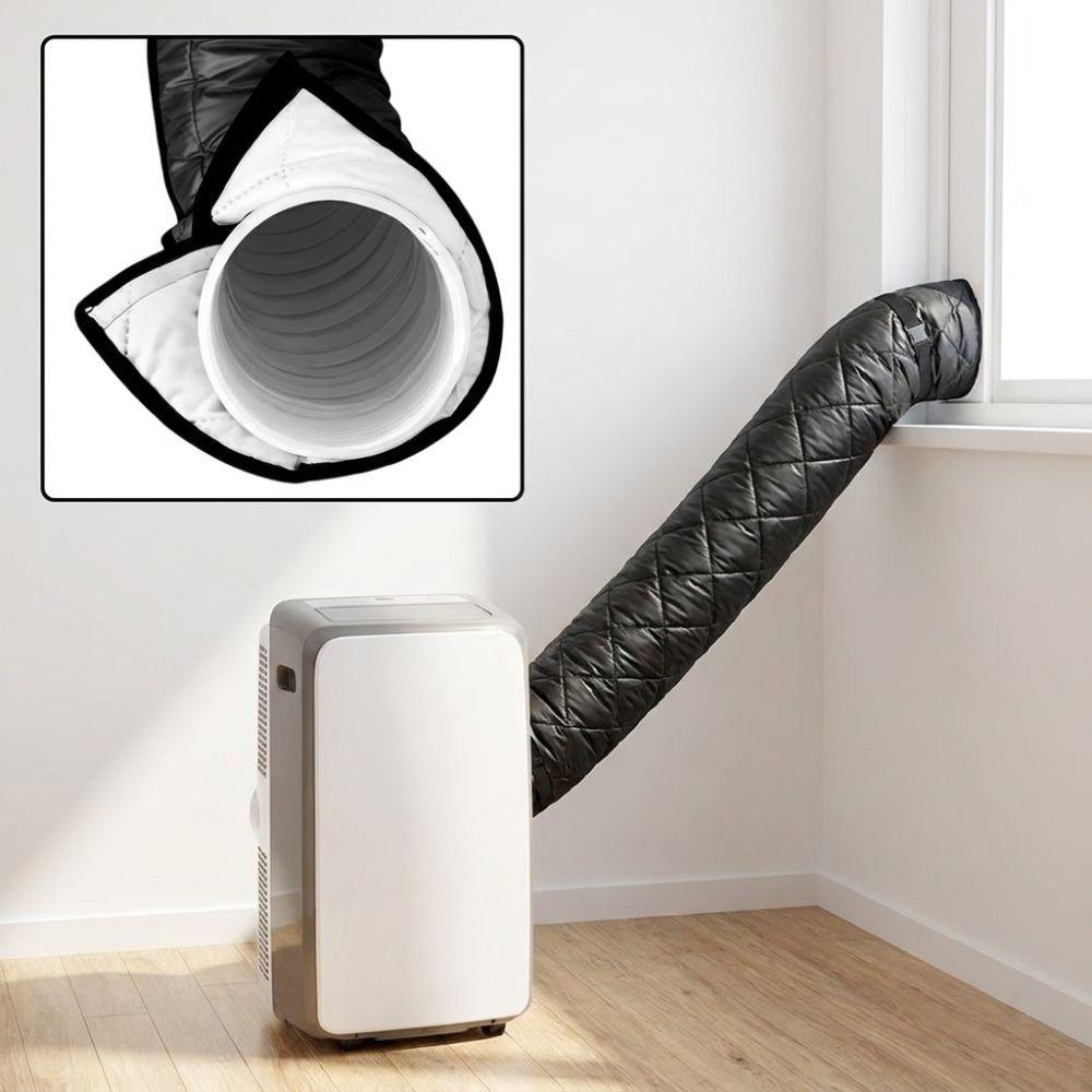Sun Resistant AC Hose Insulation Cover Adjustable Heat Insulated Pipe Wrap Apartment Workplace