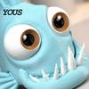 Smooth Surface Decoration 3D Printed Articulated Piranha, Flexible Joint Fish Models, Desktop Movable Office Fatigue Reliever Fidget Toy, Cute Piranha