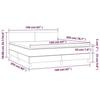 3140465 vidaXL Divan Bed with Mattress Light Grey 160x200cm Fabric