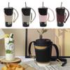 PU Leather Water Bottle Holder Outdoor Drink Carry Strap Portable Coffee Cup Sleeve