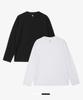 BASIC HOUSE [2Pack] Uni Pure Cotton High-Density Long Sleeve T-Shirt 2 Pack Lats0120