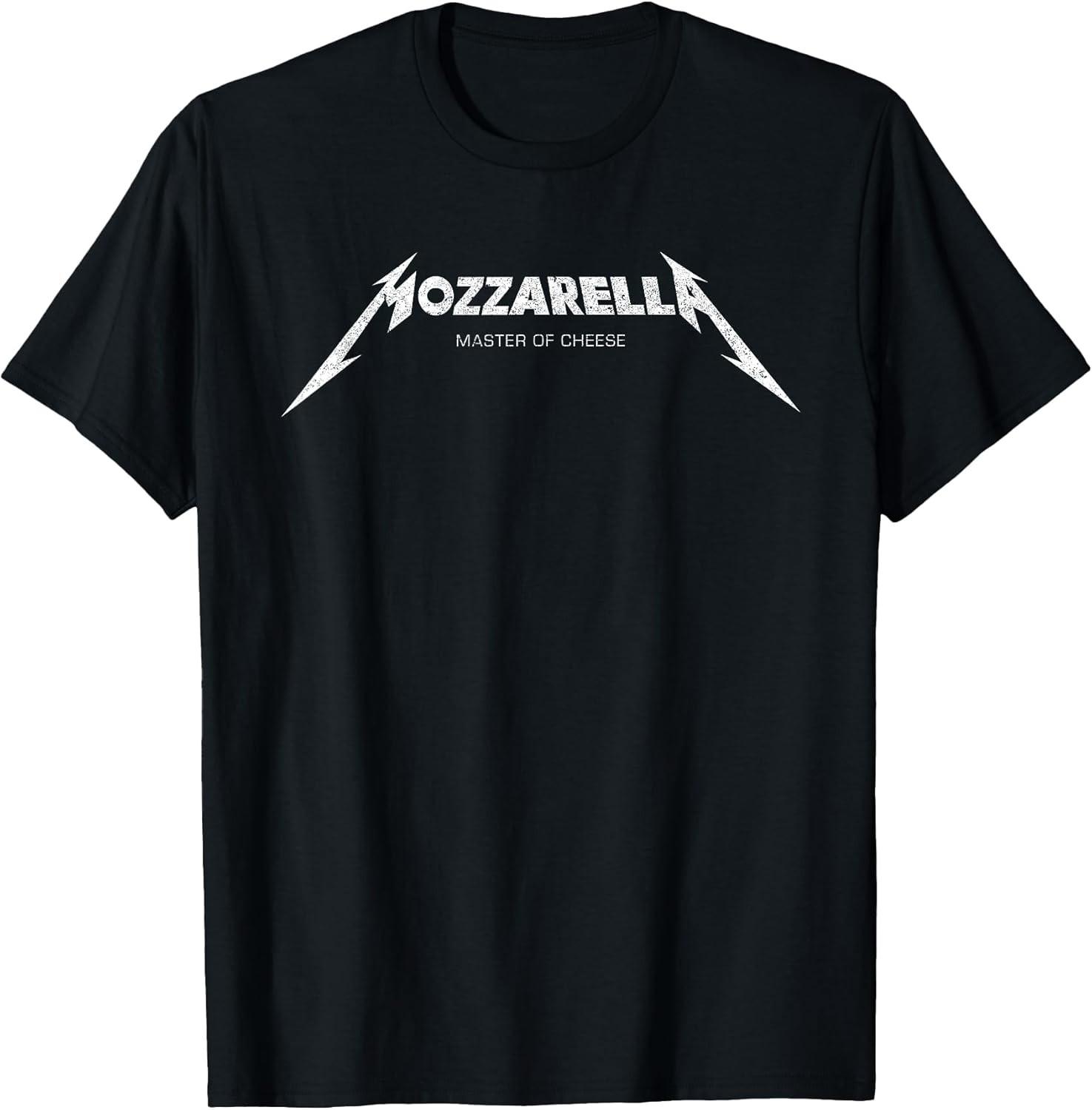 Mozzarella Master: Cheese Foodie Chef Baker Cotton Tee - MADE IN USA S