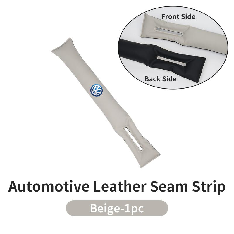 Automotive Two-tone Leather Seam Strip Leak-Proof Auto Seat Gap Plug For VW GTI Polo Passat Scirocco Golf Touareg Touran Sharan
