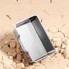 Large Stainless Steel Top-Entry Cat Litter Box with Anti-Splash Design and Deodorizing Features