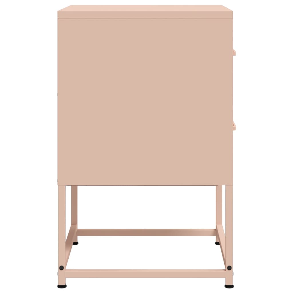 Nightstand Pink 36 x 39 x 60.5 cm Steel