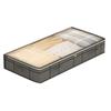 Foldable Fabric Storage Bag with Transparent Top Large Capacity Portable Storage Organizer for Clothes Bedding and Household Items