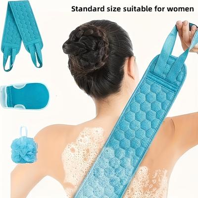 Exfoliating Body Scrubber Set - Includes Back Scrubber, Bath Glove And Shower Bath Sponge Loofah