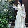 Gentle wind dress autumn fairy super fairy French temperament seaside vacation long-sleeved skirt long
