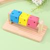 Fun Cube Hamster Toys Solid Wood Teeth Grinding Supplies Golden Bear Chinchilla Guinea Pig Toy Accessories
