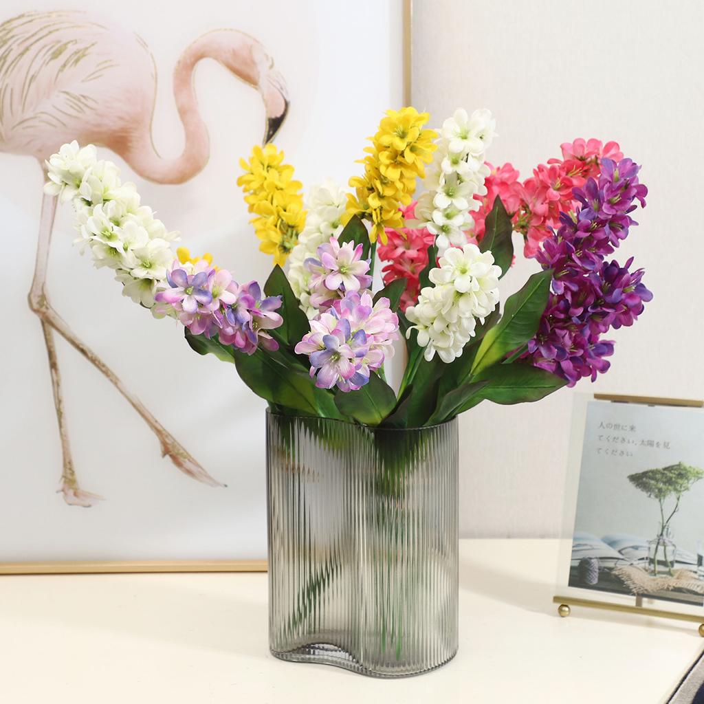 Simulation flower feel hyacinth bundle home living room entrance TV cabinet decoration fake flower ornament