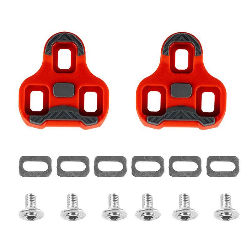 Self Lock Bike Cleats 1 Pair with Storage Box 0/45/9 Degree Fit for CC LOOK Road Bike Pedal Clips