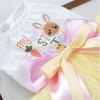 Rabbit Pattern Easter Dog Puffy Skirt Soft Dogs Mesh Fluffy Skirt Pet Princess Dress  Easter Sunday