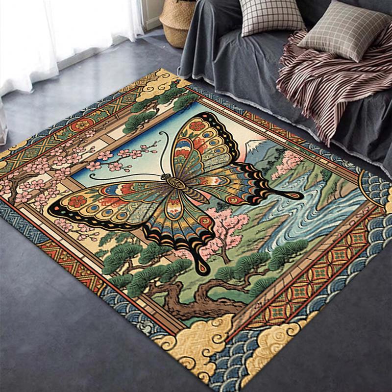2025 New Butterfly Decoration Carpet Rug for Living Room Bedroom Home Sofa Decoration,Kids play Non-slip Floor Mat34