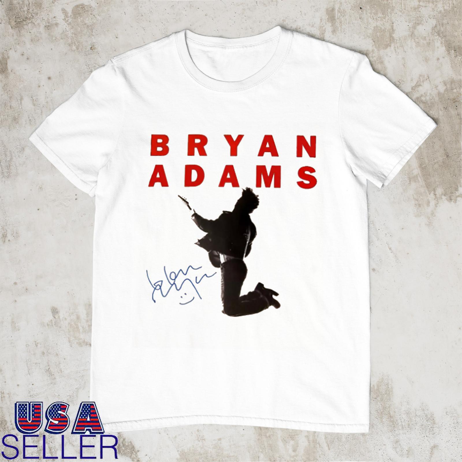 Bryan Adams Tour Concert Short Sleeve T Shirt Full Size S-5XL L