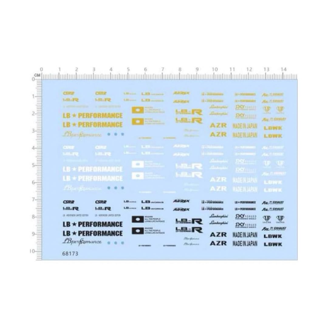 

Decal AD0076 Sponsor Mini Car Custom 1/64 [Item] білий