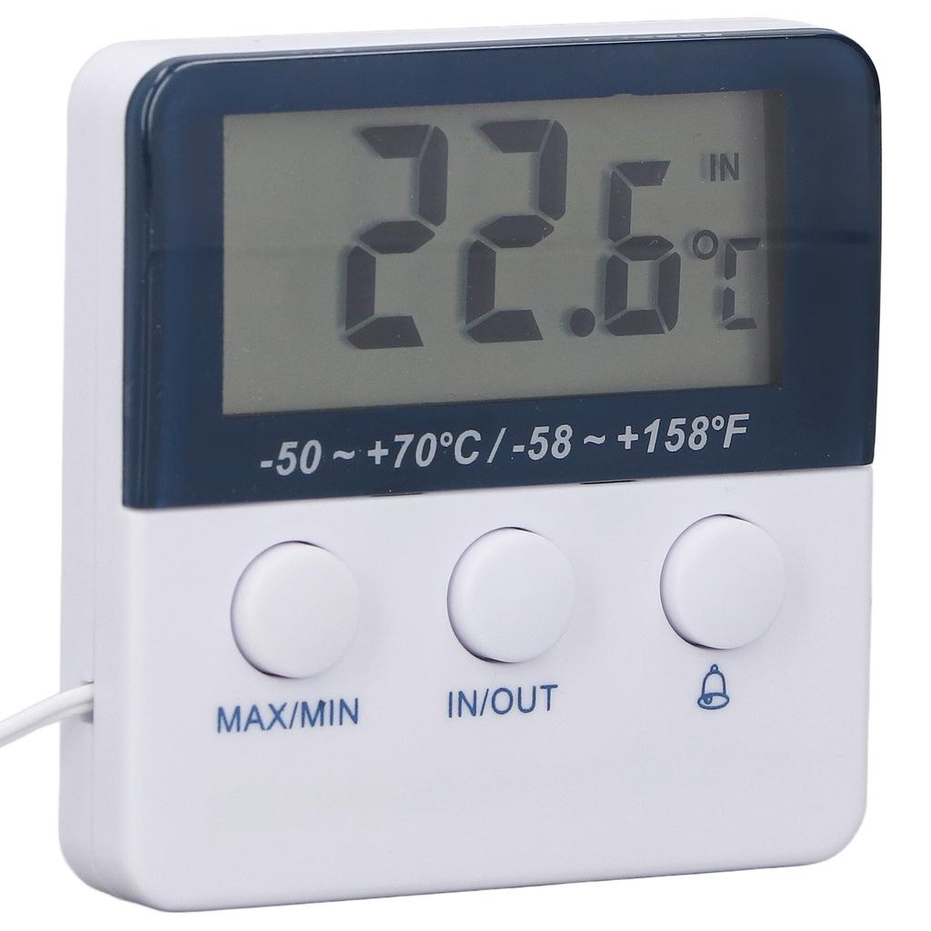 2 In 1 Thermometer Hygrometer  Celsius   Fahrenheit  Mode High Accuracy High Low Temperature Alarm Thermometer
