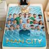 Eternal MCFC Spirit Blanket, High quality Comfortable for All Seasons, Home Decor, Warmth and Comfort