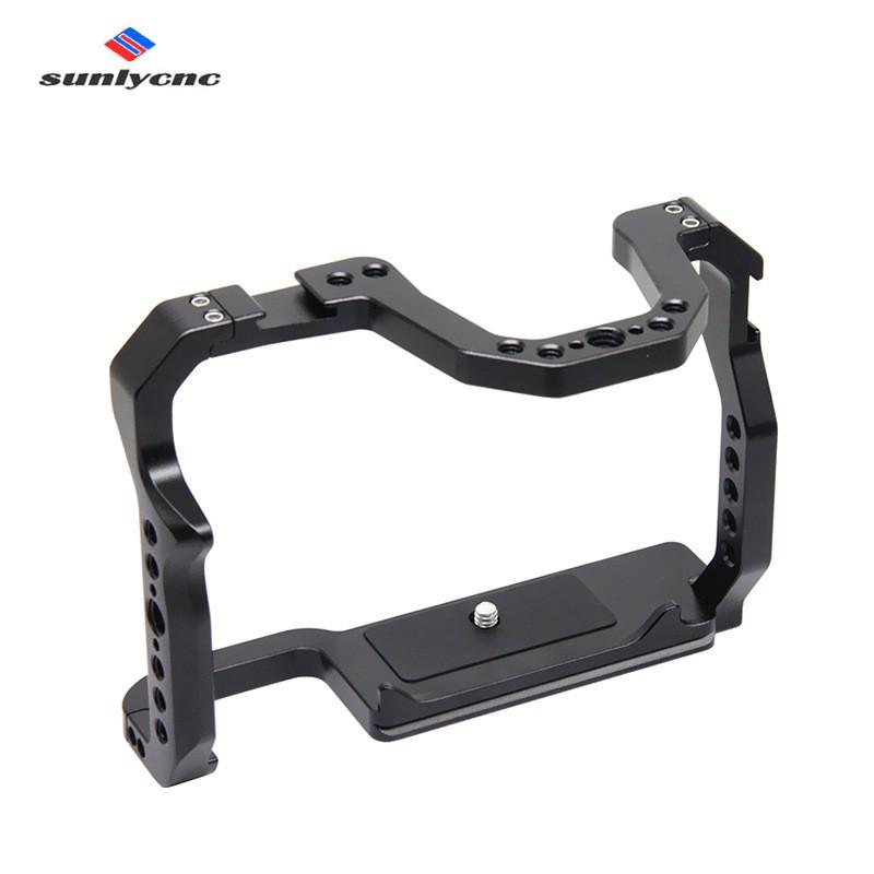 Aluminum Camera Cage Canon EOS 70D 80D 90D DSLR With Cold Shoe Mounts Vertical Grip Support Accessory Expansion