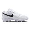 Air Jordan 1 Low Cleat GS Bianco Nero Scarpe da Ginnastica per Bambini HF6885-100
