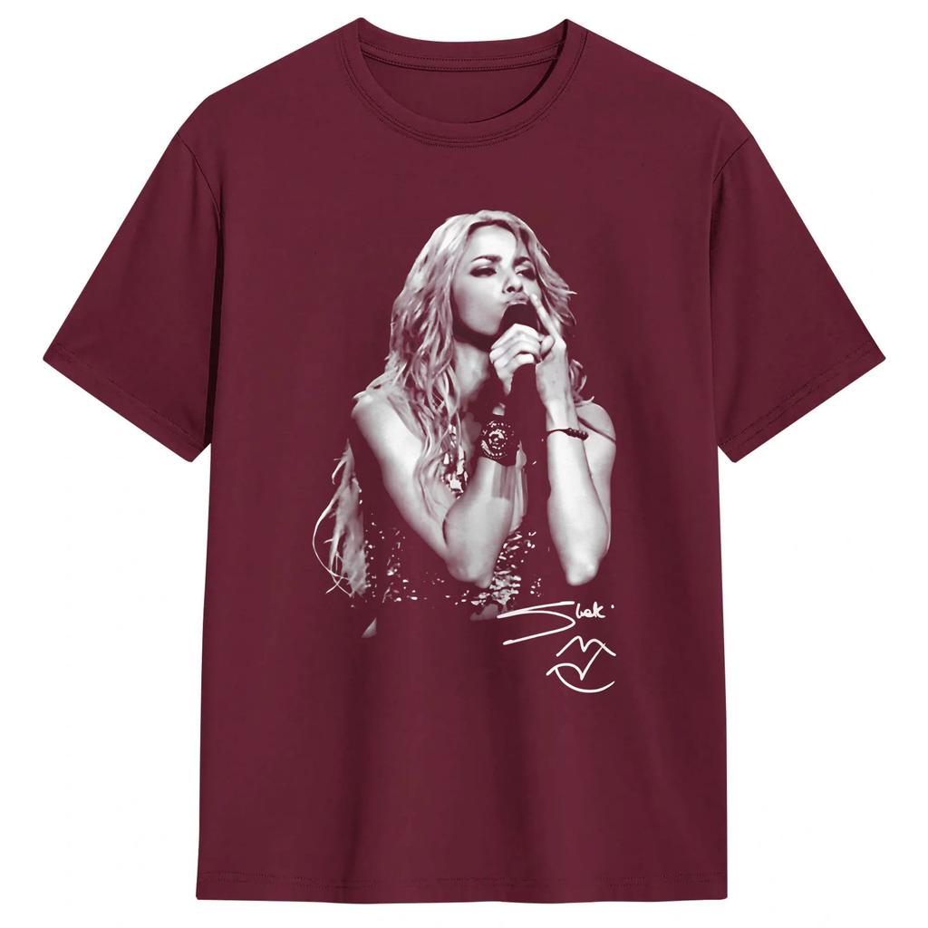 Shakira Las Mujeres Ya No Lloran  T-Shirt Short Sleeve Street Style Tshirt Summer 100% Cotton Top Tees