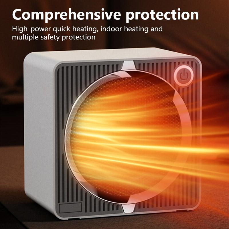 Winter Warmth Electric Heater 500W Energy Efficient Space Heaters for Indoor PTC Ceramic Fast Heating Home Desk Fan Heater