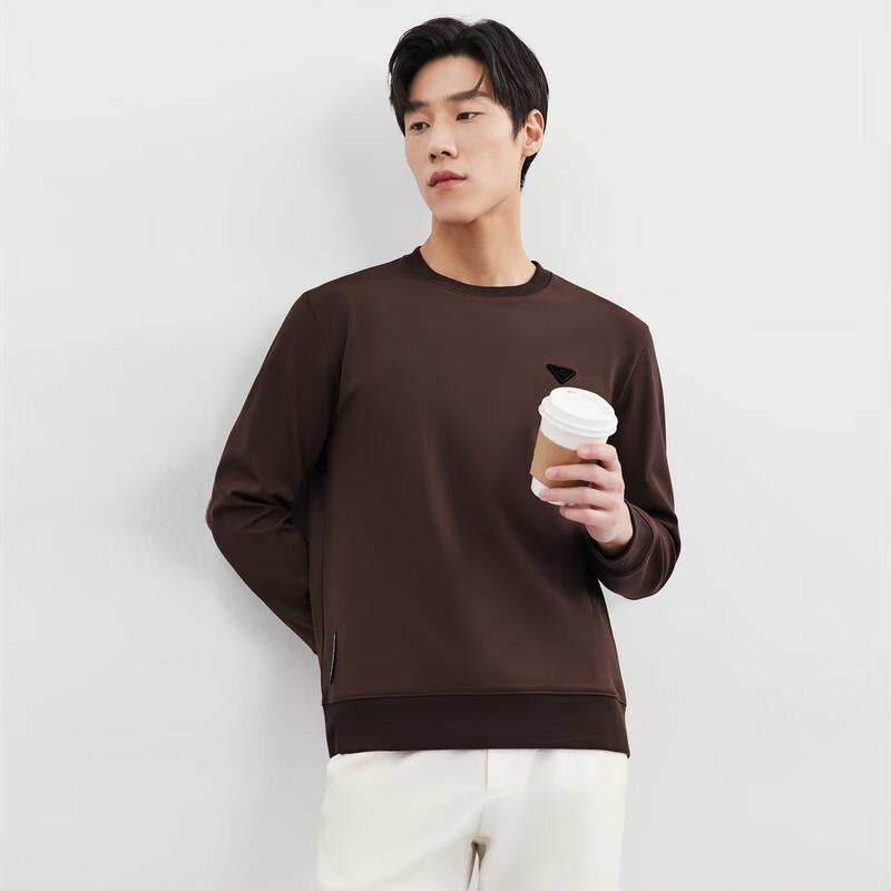 Men's Fleece Lined Casual Roman Cloth Sweatshirt