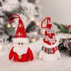 Christmas Gnome Hanging Ornaments with Lights Handmade Snowman Gnome Figurine Hanging Home Decorations for Shelf Table Fireplace Christmas Tree