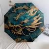 Dragon  pattern, automatic folding umbrella, portable and foldable design, 8 ribs, a Christmas or birthday gift.