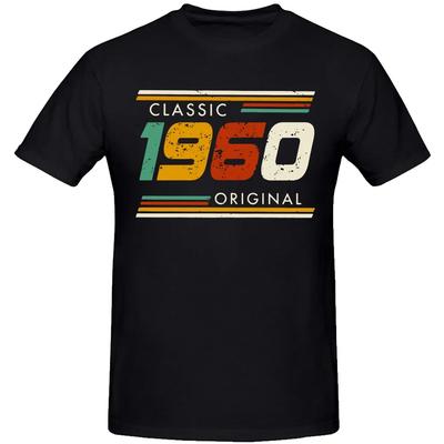 New Men Made In 1960 All Original Parts T Shirt Oversize Printed Casual Tee Shirt Casual Short Sleeve Vintage Couples T-Shirt