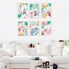 Easter Cartoon Rabbit Static Cling Sticker Window Clings for Homes, Kitchen,