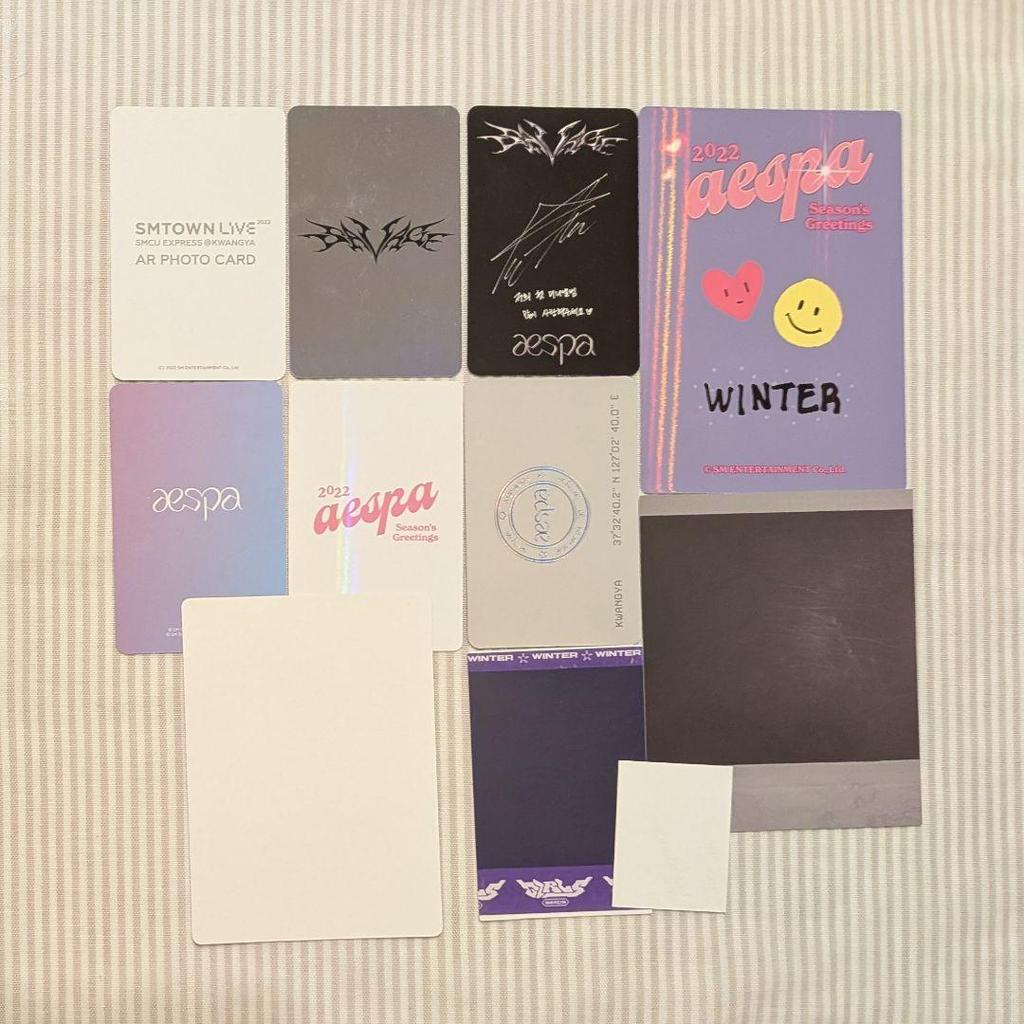 [USED] Aespa Winter Poster, Trading Cards, and More Sets