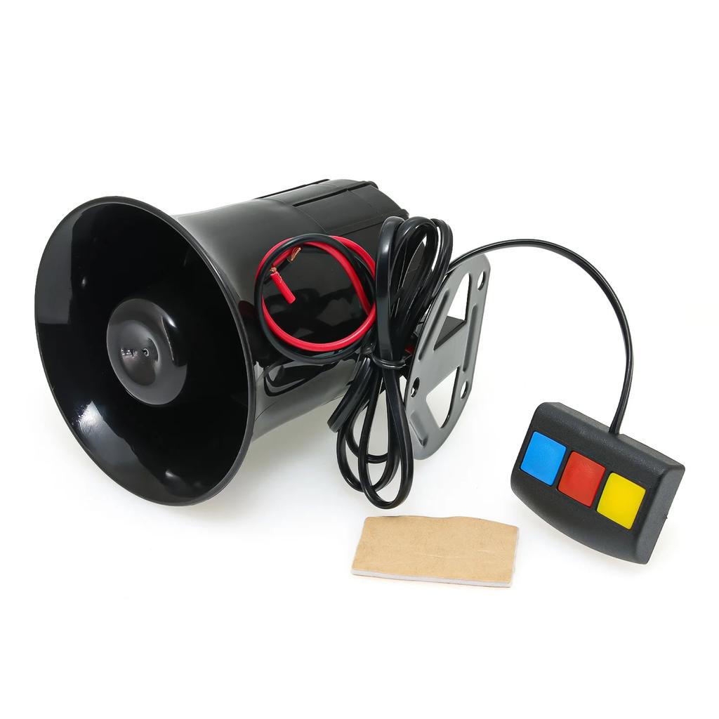 Motorcycle 3 Sounds Horn Siren Horn 110dB 12V 3 Tone Sound Loud Speaker Loud Car Horn Motorcycle Warning Alarm
