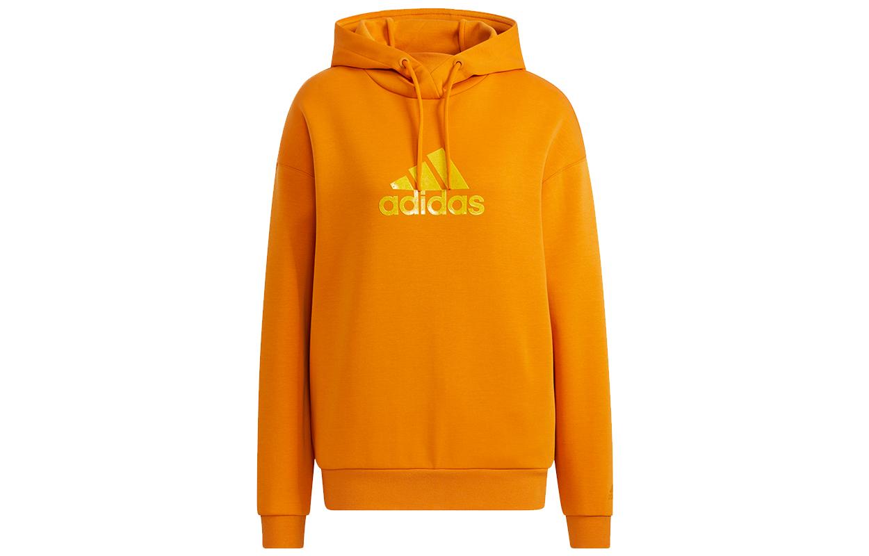 Adidas Sweatshirts Women s Orange Hooded Moderate Regular HB7361 XL