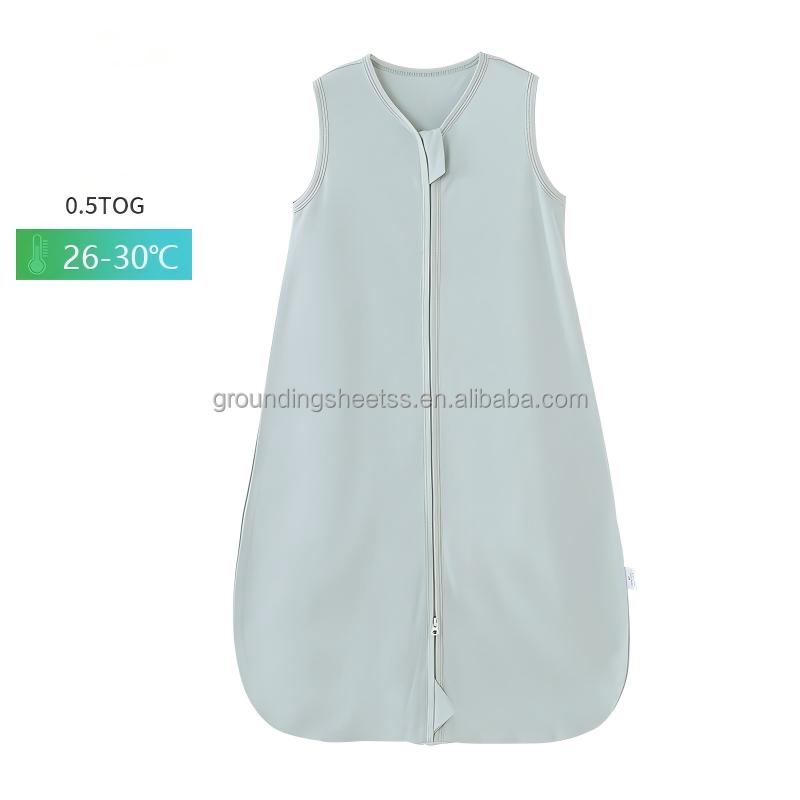 Baby Sleep Sack Wearable Blanket Baby Sleeping Bags 0.5 Tog Sleeveless Zipper Baby for Newborn