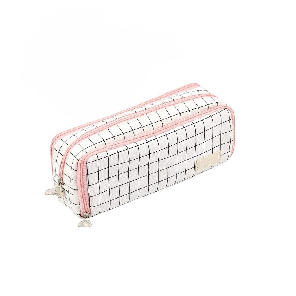 High-value Japanese Style Large-capacity Pencil Case Korean Version Junior High School Student Canvas Stationery Bag Boys And Girls Cute Pencil Case