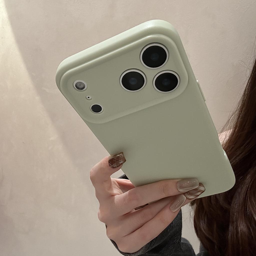 Silicone Shockproof Phone Case for Iphone 17 Air 16 Pro Max 15 Plus 14 Pro 13 12 11 Camera Lens Protective Minimalist Fully-Covered Frosted Cover